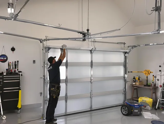 Wilton Garage Door Repair certified team performing precision garage door installation in Wilton