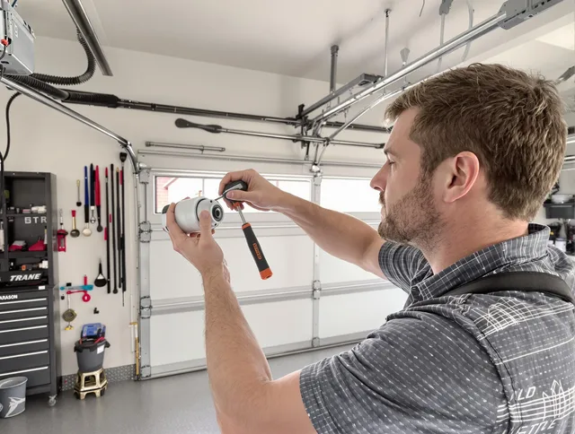 Garage door opener repair service by Wilton Garage Door Repair in Wilton